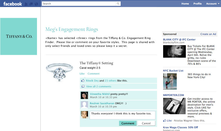 Tiffany Ring Finder